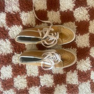 yellow old skool sk8 hi vans
